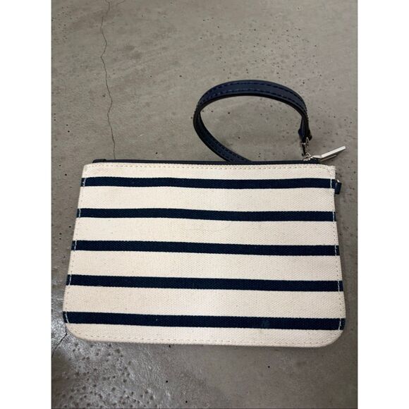 Rebecca Minkoff Canvas Stripe Clutch - Picture 2 of 6